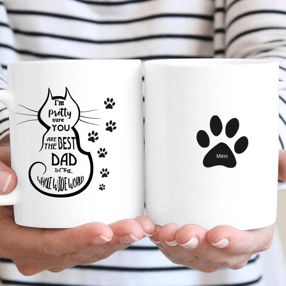 Personalized Happy Father’s Day To Cat Dad – Mug