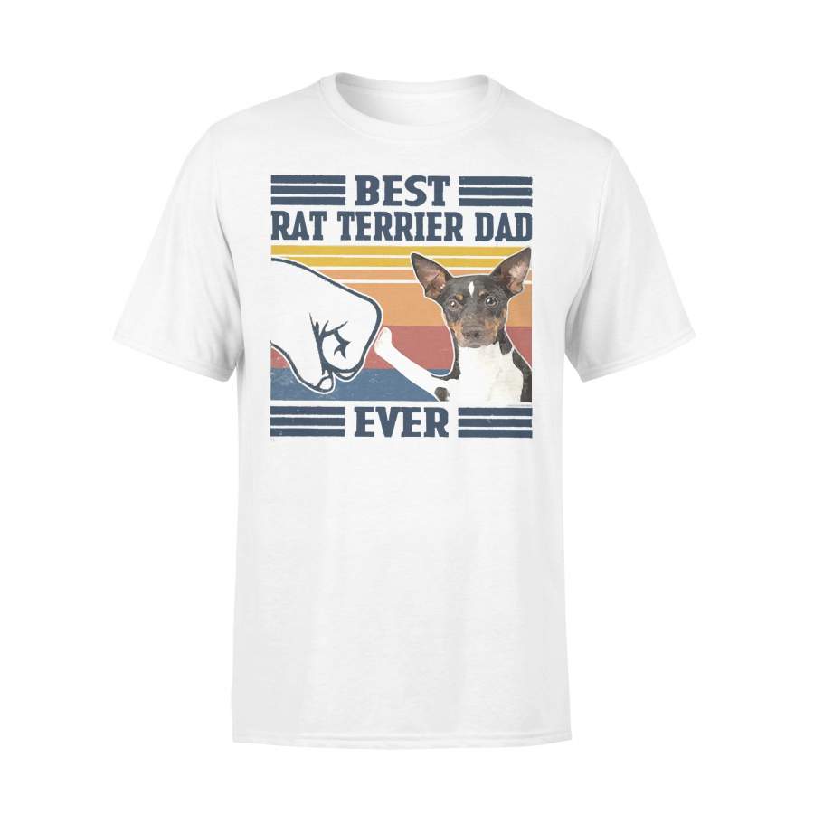 Best Rat Terrier Dad Ever Vintage Father’s Day T-shirt