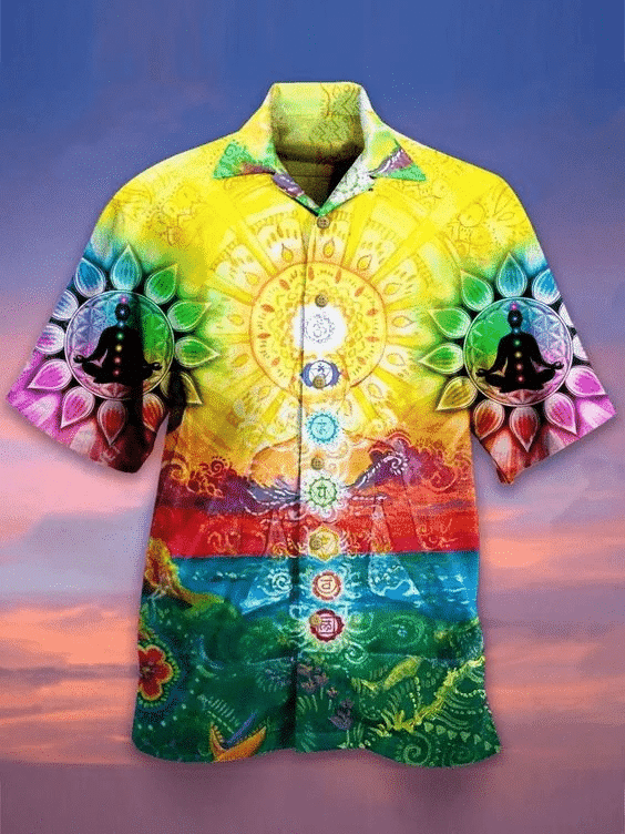 Abstract Vintage Unisex Hawaii Aloha Shirts Dh Ha47823