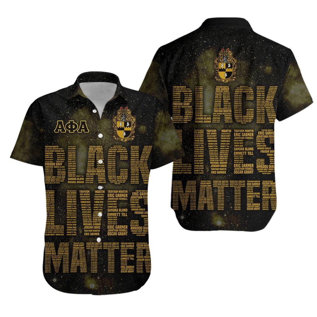 Alpha Phi Alpha Fraternity Hawaiian Shirt Black Lives Matter No.1 Lt8