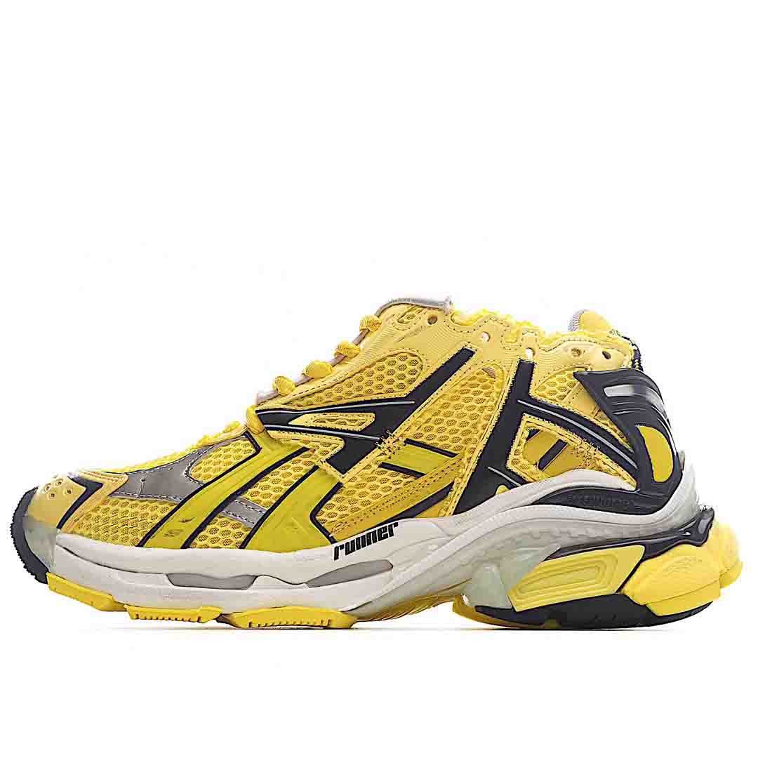 Balenciaga Runner In YellowBlack Shoes Sneakers SNK999974352