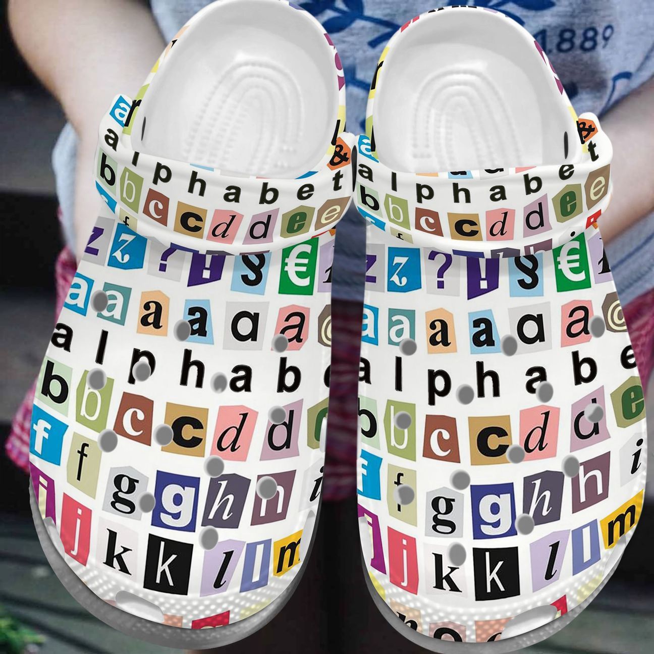 Teacher Abc Personalize Clog, Custom Name, Text, Fashion Style For Women, Men, Kid, Print 3D