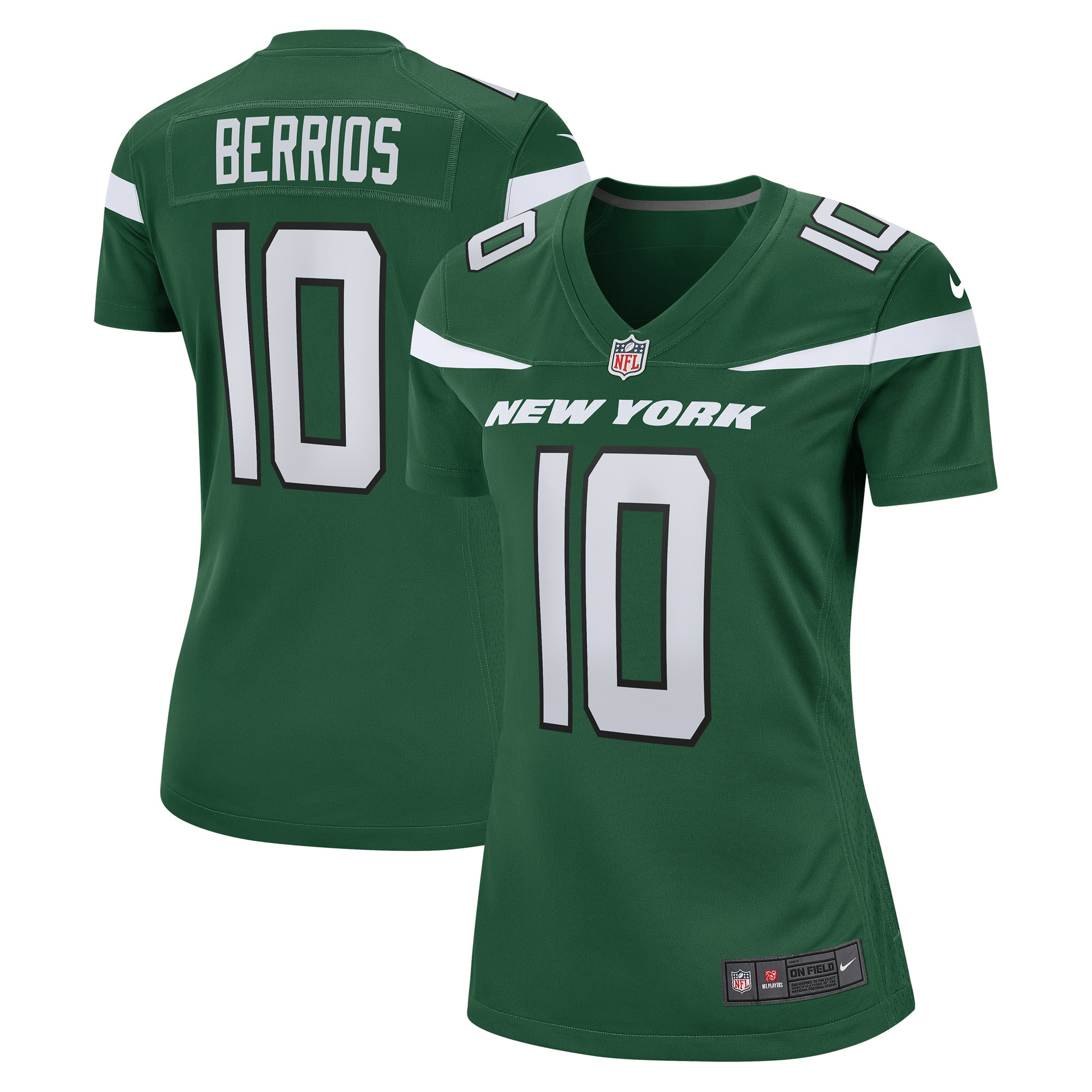 Braxton Berrios New York Jets Womens Game Jersey – Gotham Green NFL