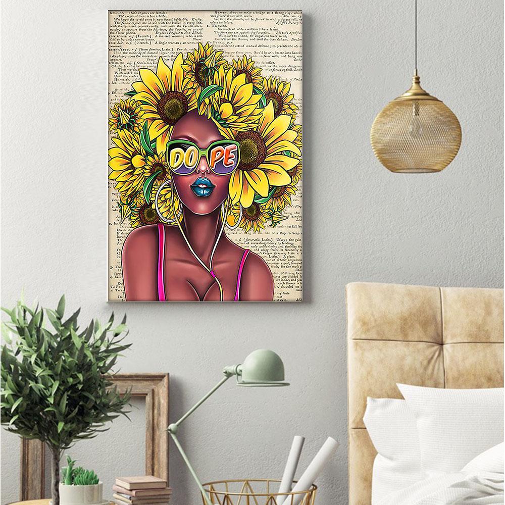 Black African Canvas Art Prints Awesome African Poster Art Print Black Girl Black King Bedroom Delightful Wall Art Home Decor