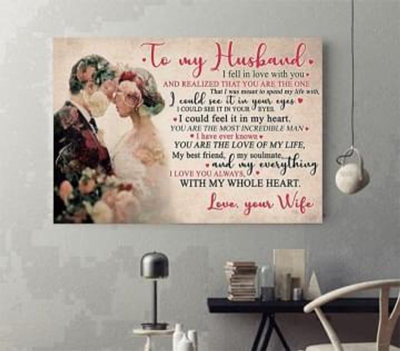 Couple To HusbYou’re One I Love You poster canvas