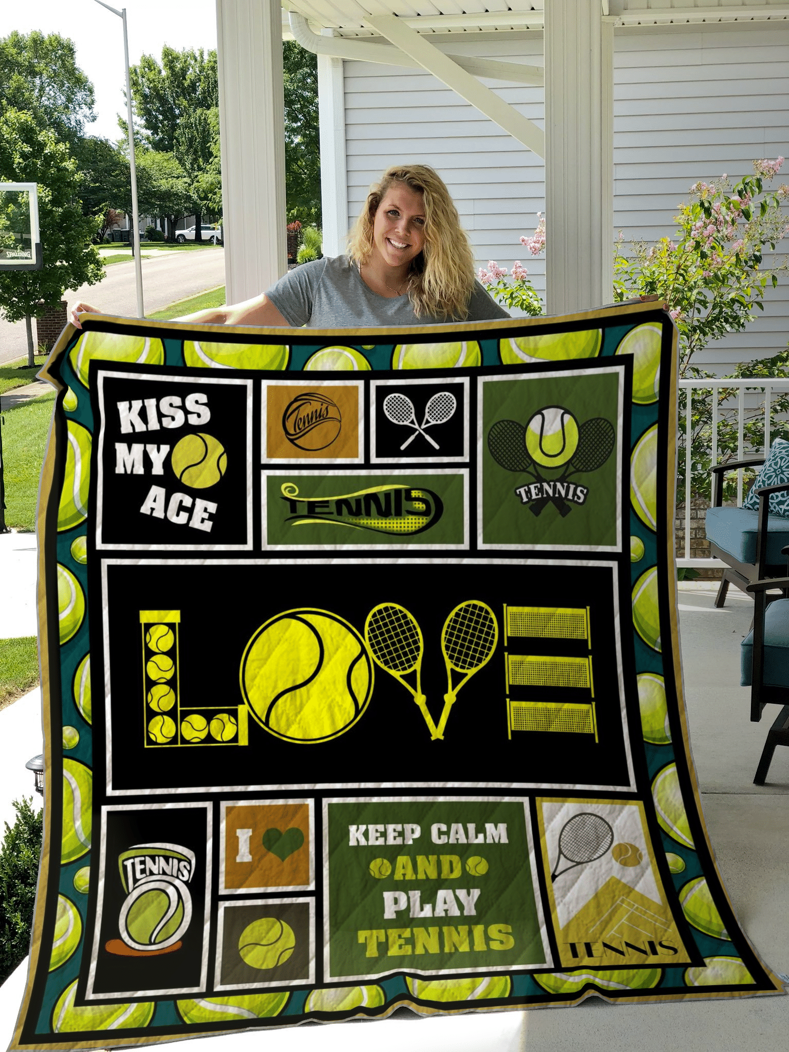 Tennis GS-CL-ML0111 Quilt Blanket