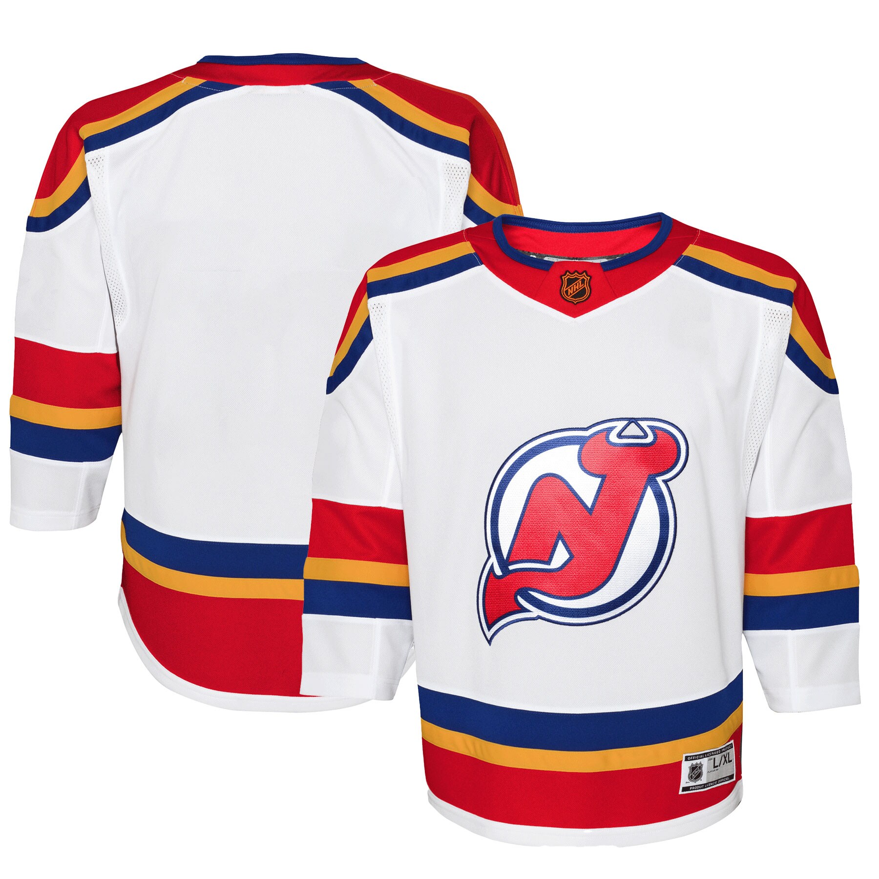 Youth New Jersey Devils White Special Edition 2.0 Premier Blank Jersey