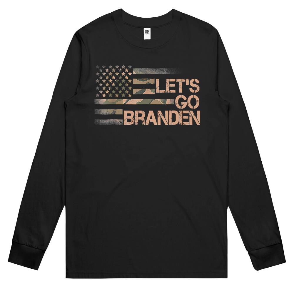 Let’S Go Braden Brandon Us Flag Tee Funny Trendy Sarcastic 2 Long Sleeve T Shirts