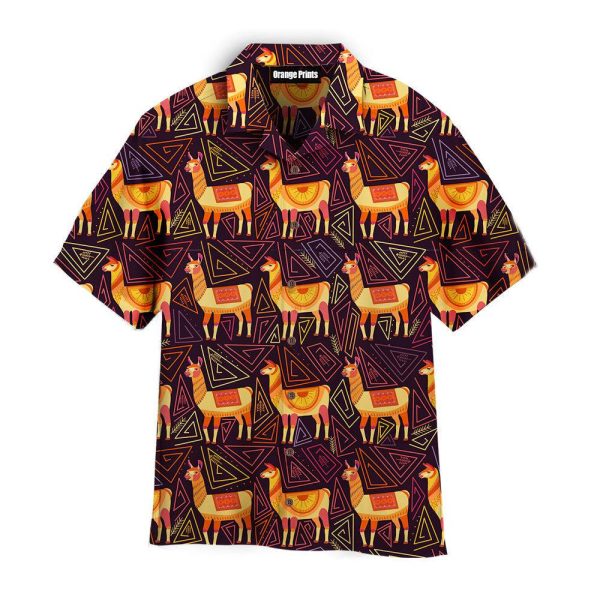 Llama Indian Tribes Style Pattern Hawaii Shirt For Men Women Ha22059