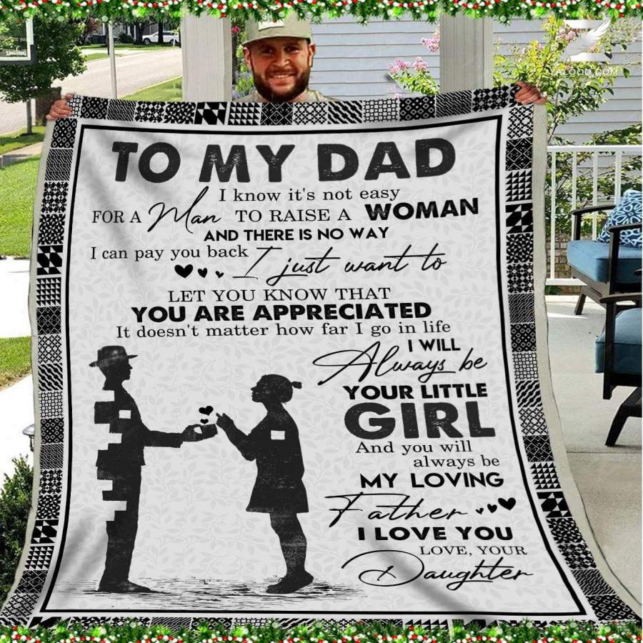 Gift For Daddy From Daughter Blanket You’re Always Be My Loving