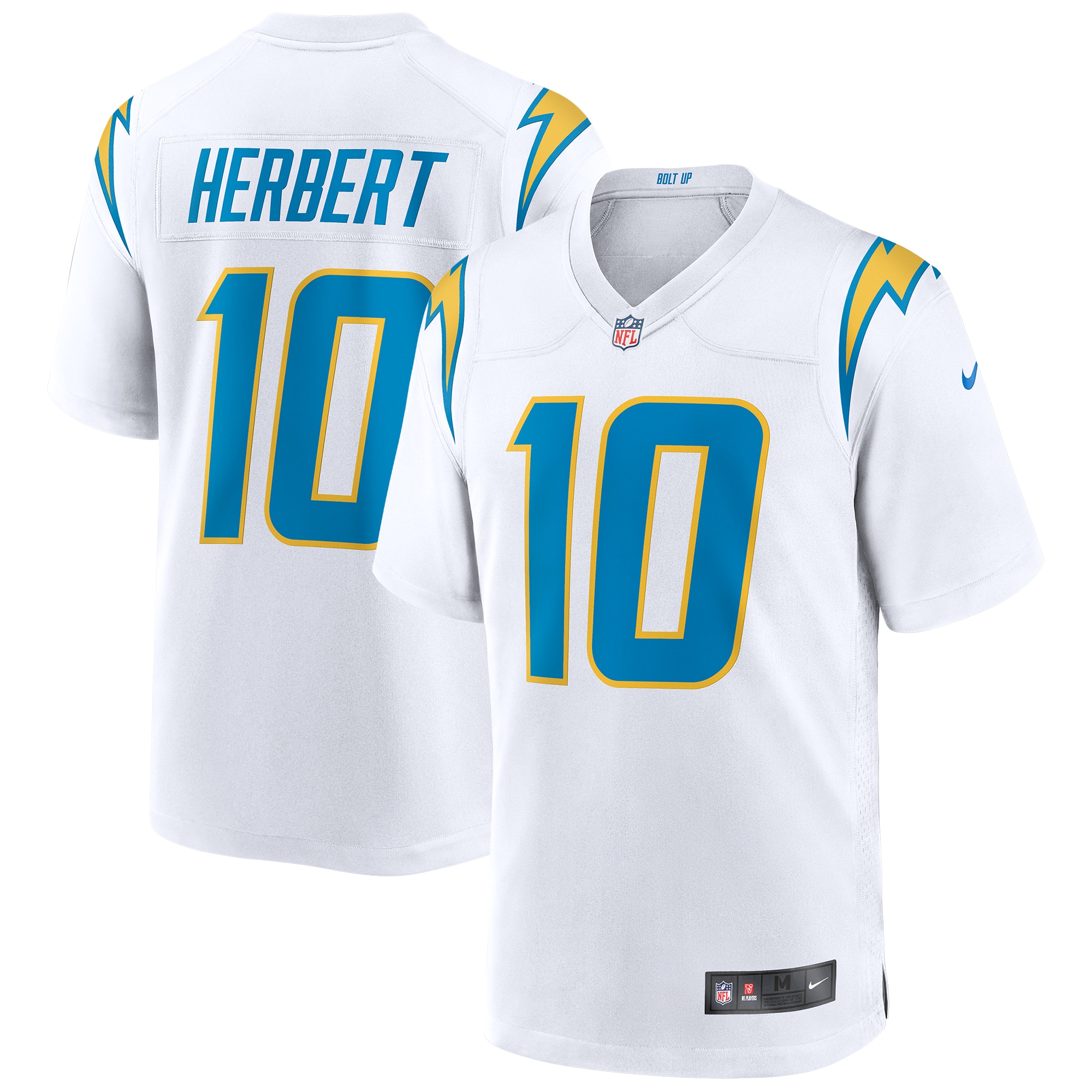 Men’s Los Angeles Chargers Justin Herbert White Game Jersey