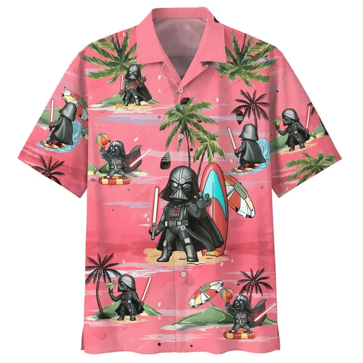 Darth Vader Summer Time 4 Print Short Sleeve Hawaii Casual Shirt Ha23726