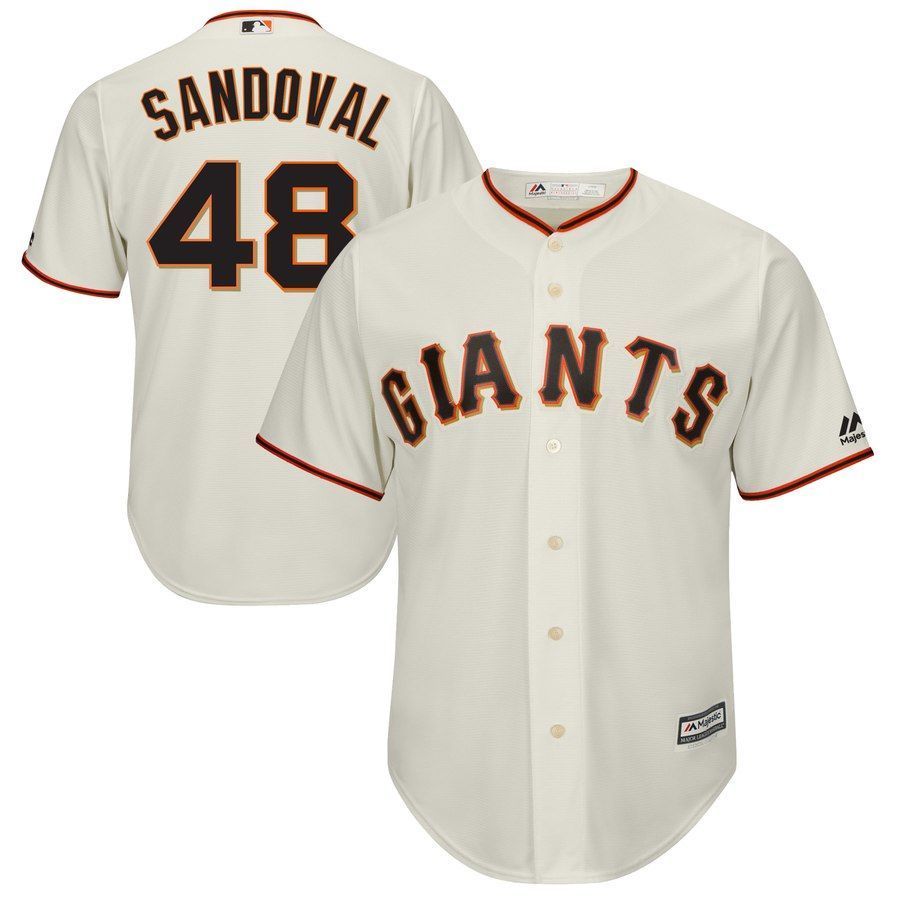 Pablo Sandoval San Francisco Giants Majestic Home Cool Base Player Jersey Cream 2019