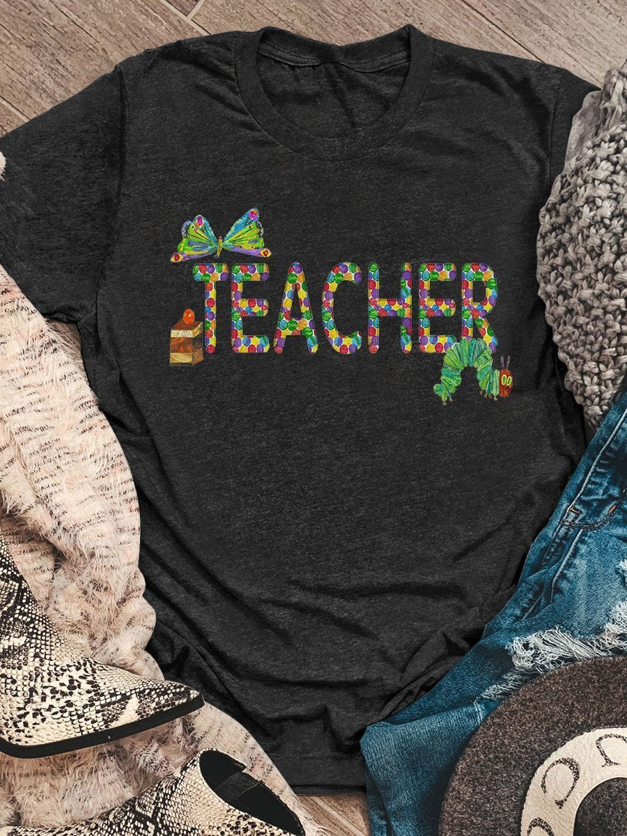 Teacher With Candy Bakery T-Shirt Hoodies Long Sleeve Gifts For Birthday