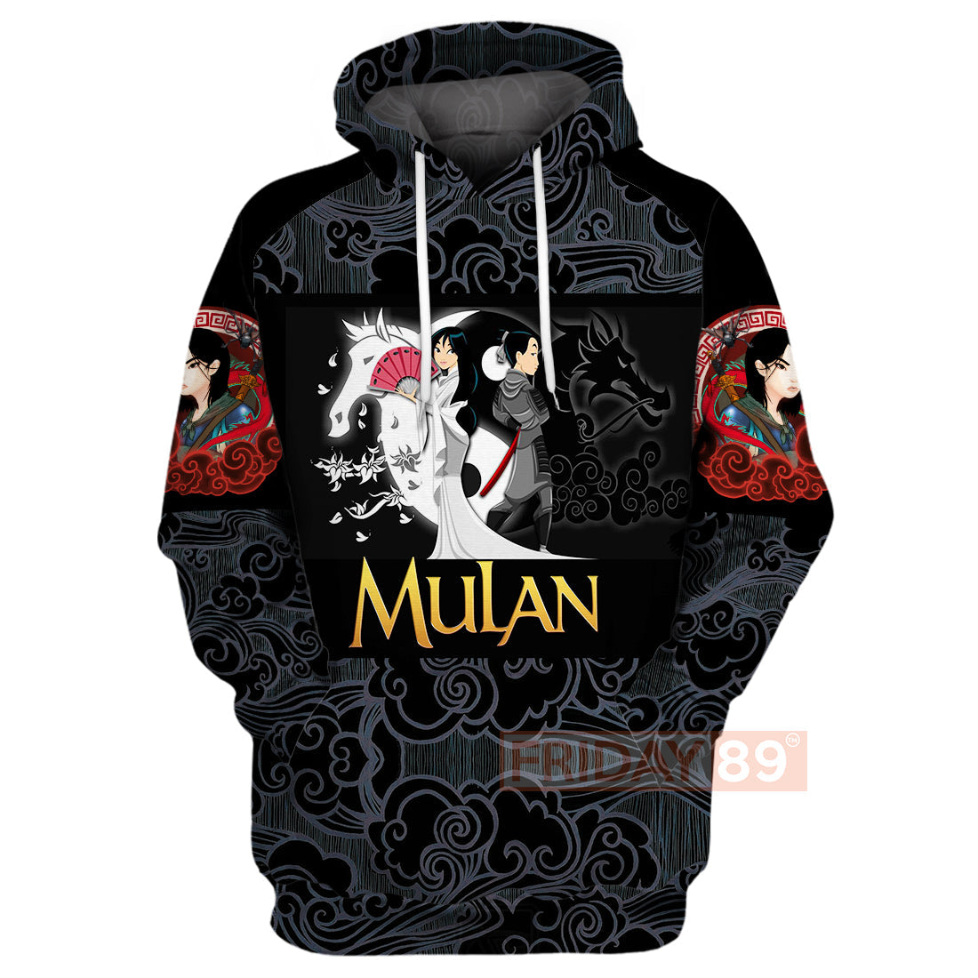 Unifinz Mulan Dn T-Shirt Princess Mulan Beauty Art Motif Pattern T-Shirt Amazing Dn Mulan Hoodie Sweater 2022