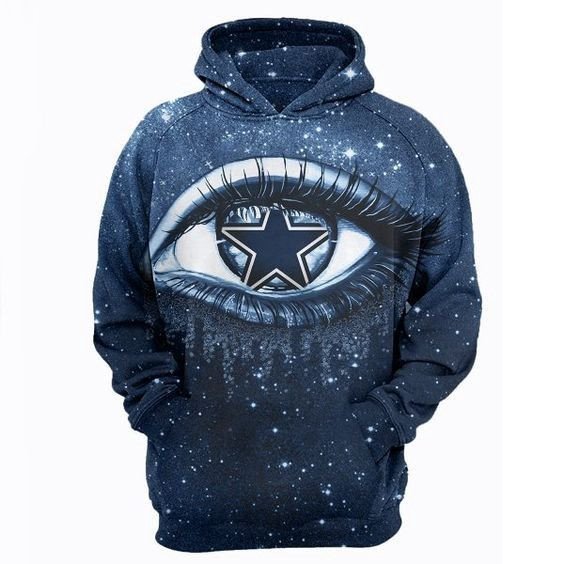 Dallas Cowboys Big Eyes 6 Unisex 3D Hoodie Gift For Fans