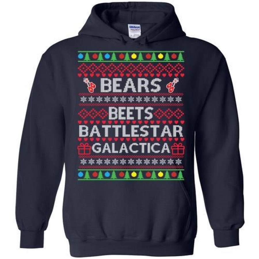 Bears Beets Battlestar Galactica Christmas Sweater Hoodie