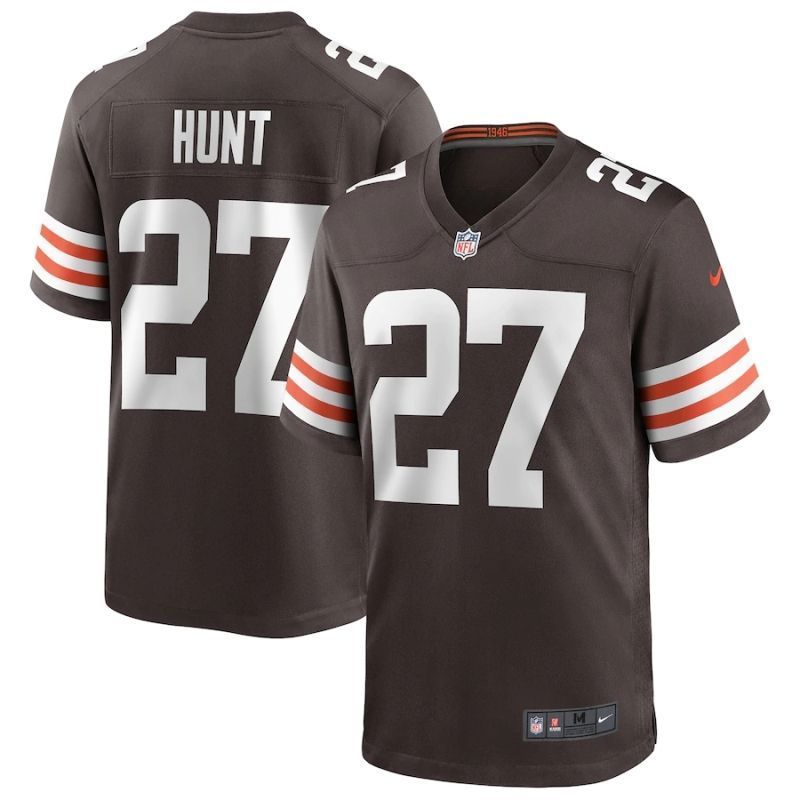 Cleveland Browns Kareem Hunt #27 NFL 2020 Black Jersey Jersey