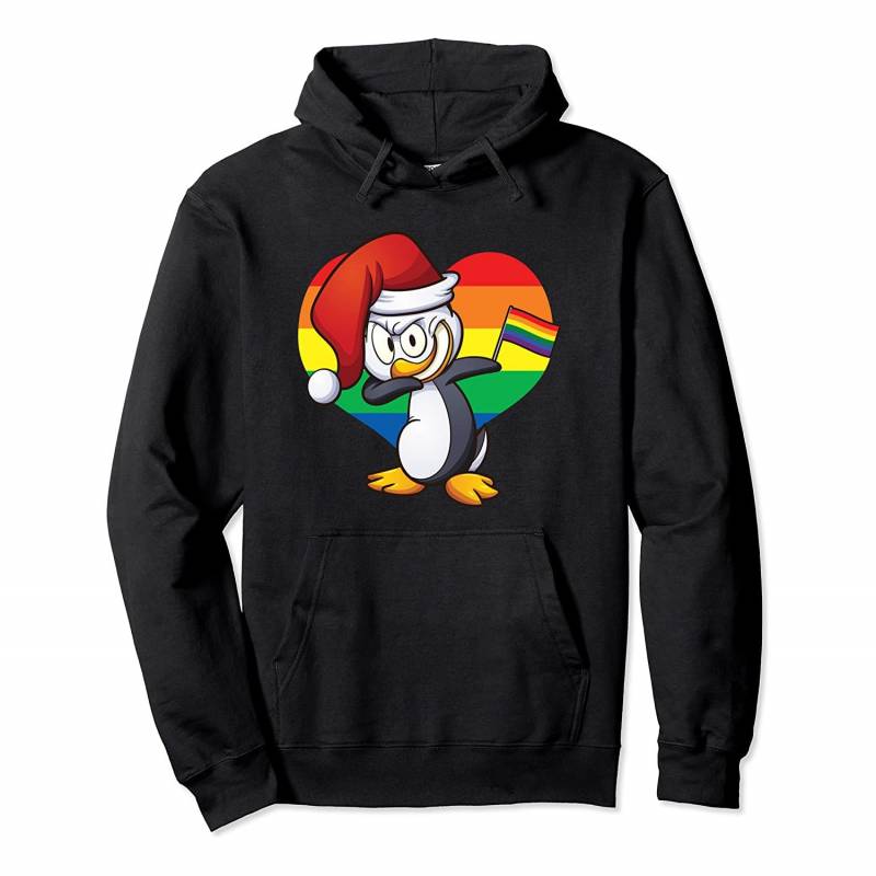 Cute LGBT Pride Penguin Christmas Xmas Holiday LGBTQ Pullover Hoodie, T Shirt, Sweatshirt