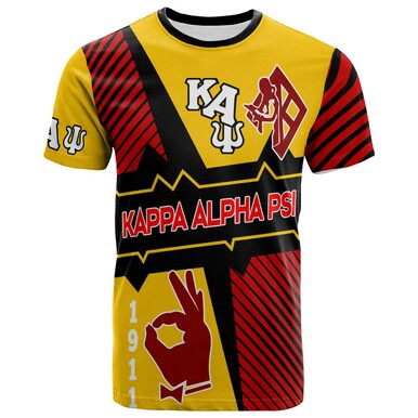 Kappa Alpha Psi T-Shirt – Fraternity Kappa Alpha Psi Abstract Kappa Hand Sign T-Shirt