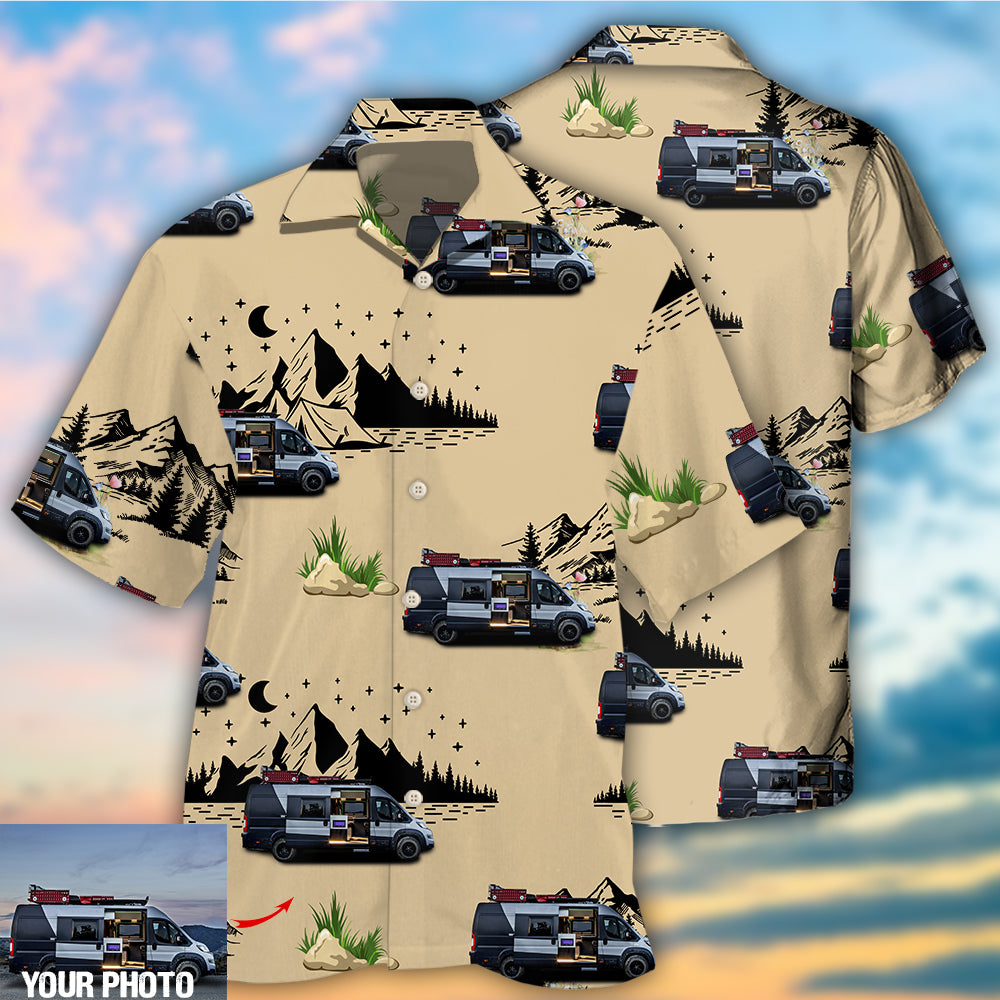 Camping Van Outdoor Life Custom Photo Hawaii Shirt Ha38264