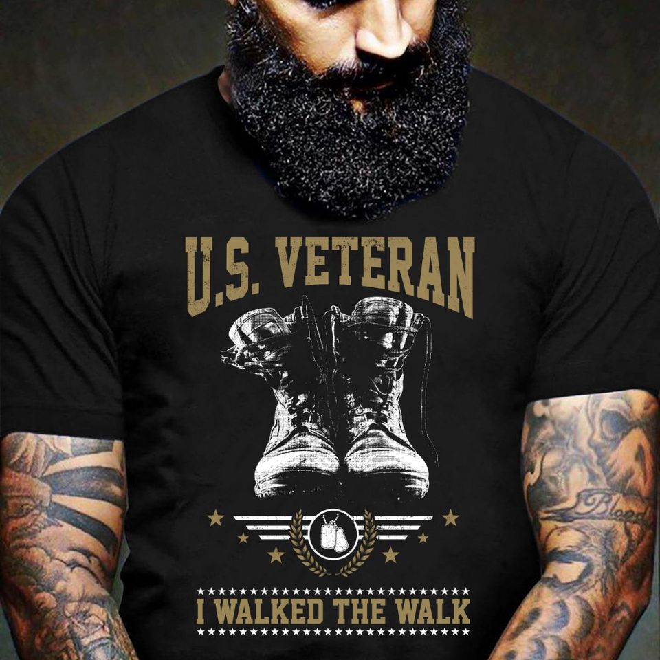 Us Veteran I Walked The Walk Gift Standard/Premium T-Shirt