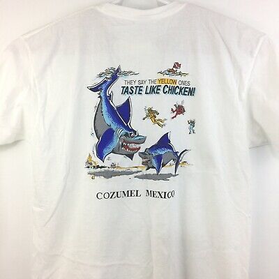 Cozumel Mexico Shark Scuba Diving Souvenir Vacation S Shirt