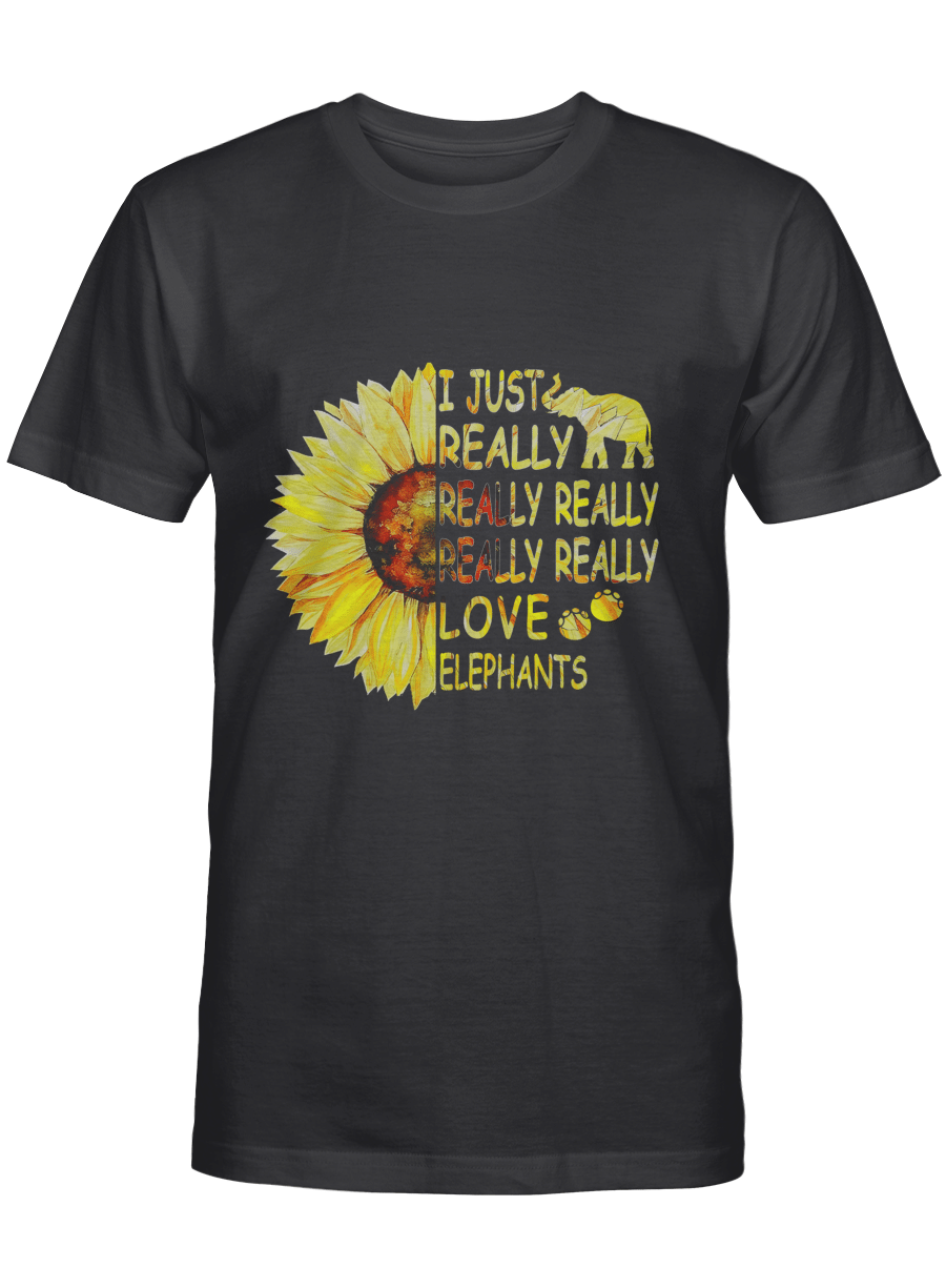 I Just Really Really Really Really Really Love Elephants – Elephant T Shirt