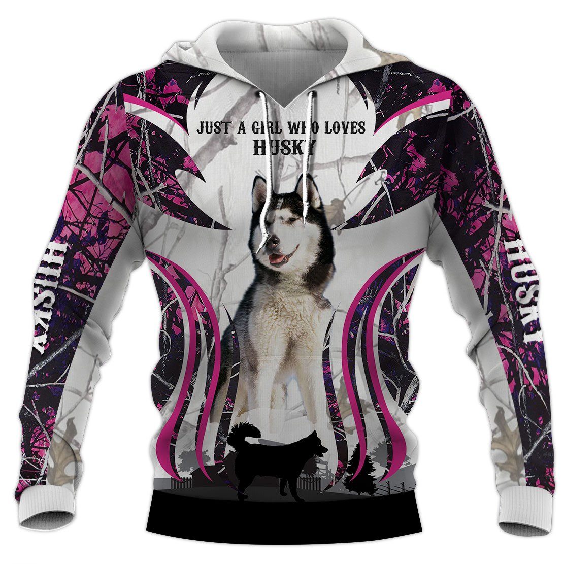 Husky Dog 3D Hoodie Full Printing