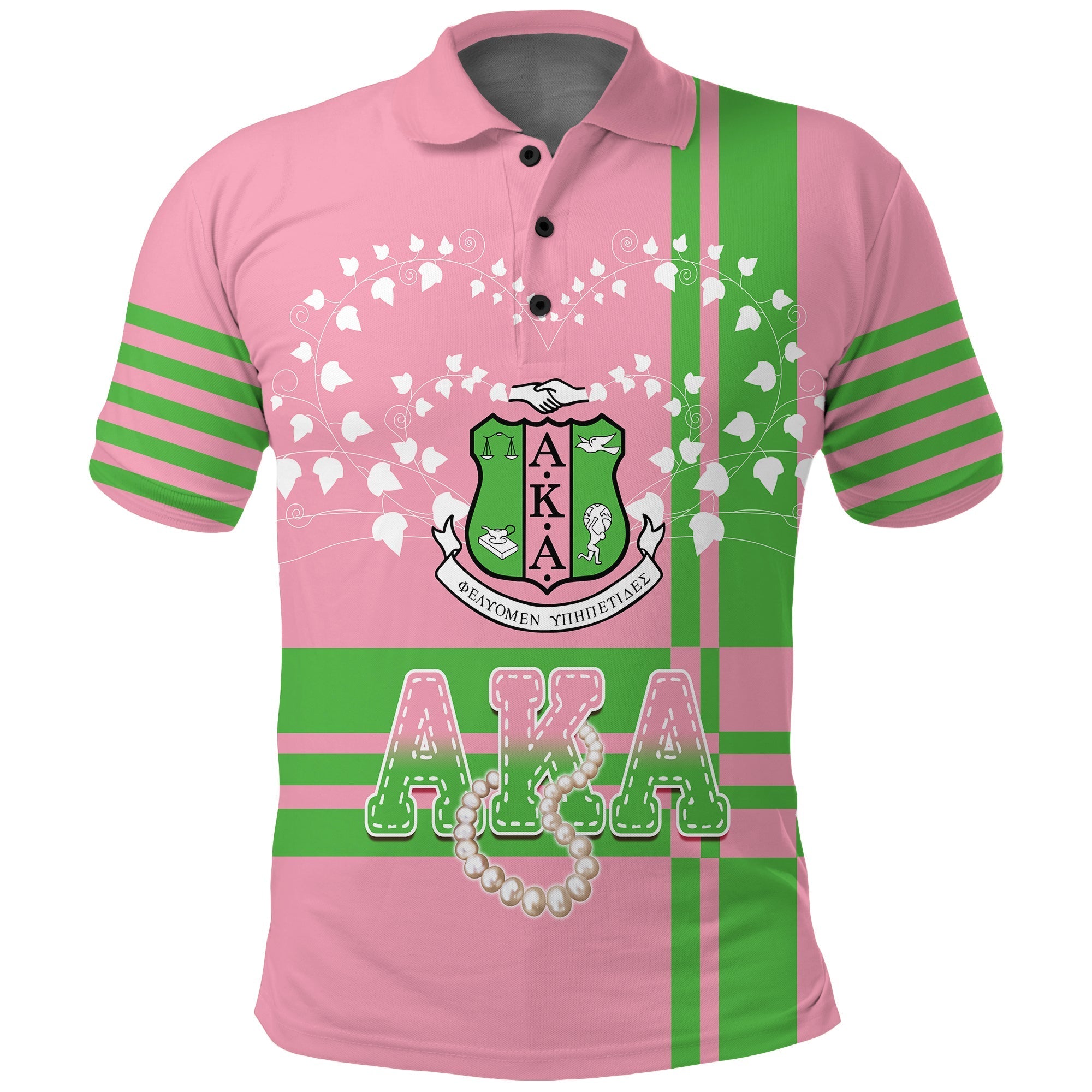 (Custom Personalized) Alpha Kappa Alpha Polo Shirt Skeewee Simple Style