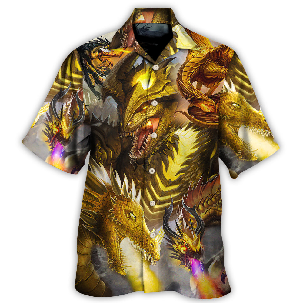 Dragon Gold Skull Lover Fight Art Style Hawaii Shirt Ha7918