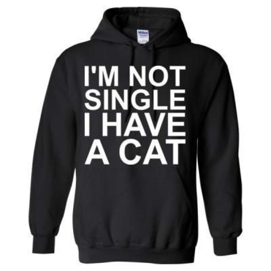 AGR I Am Not Single I Have A Cat – Heavy Blend™ Hooded Sweatshirt