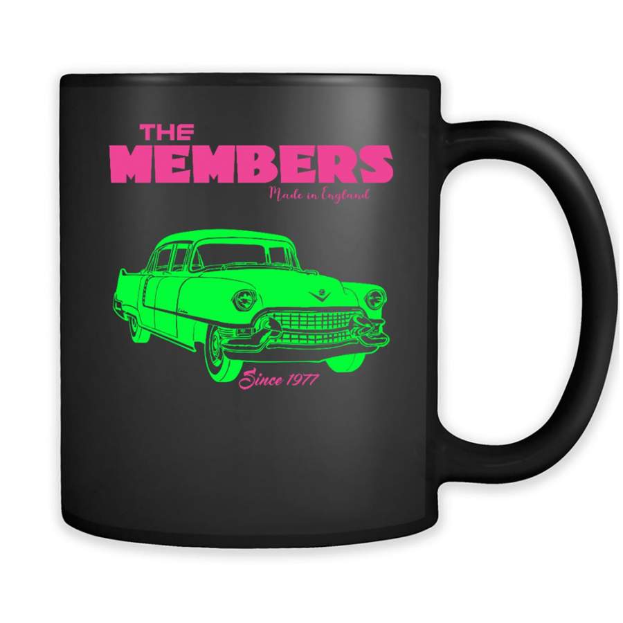 The Member Made In England Since 1977, Vintage Car – Full-Wrap Coffee Black Mug