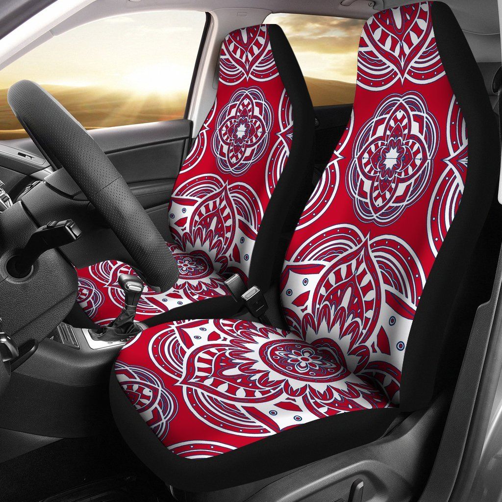 Los Angeles Angels Fans Mandala Print Auto Seat Covers