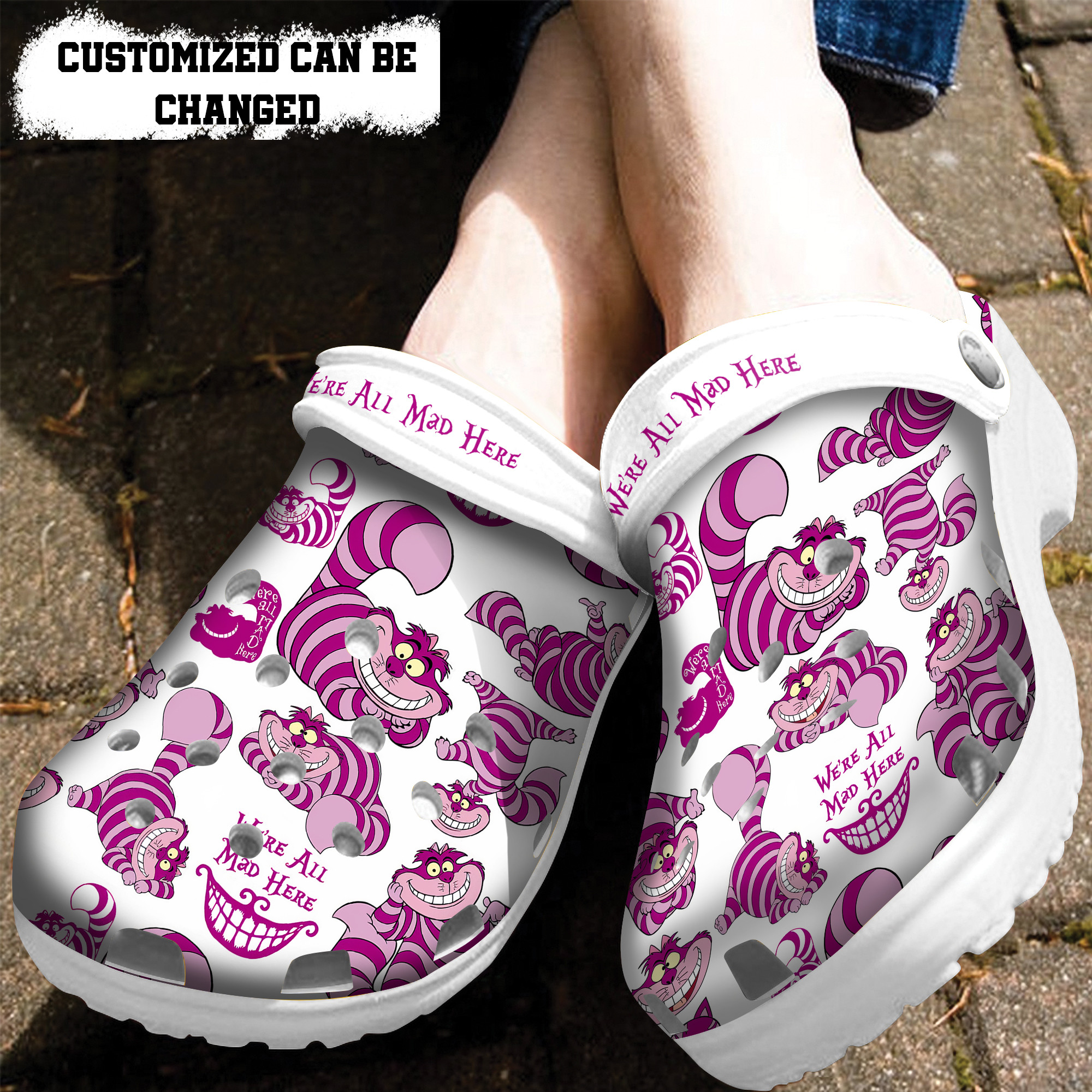 Cat Crocs – Personalized Cheshire Cat Cute Clog Shoes – Justbeperfect Shop