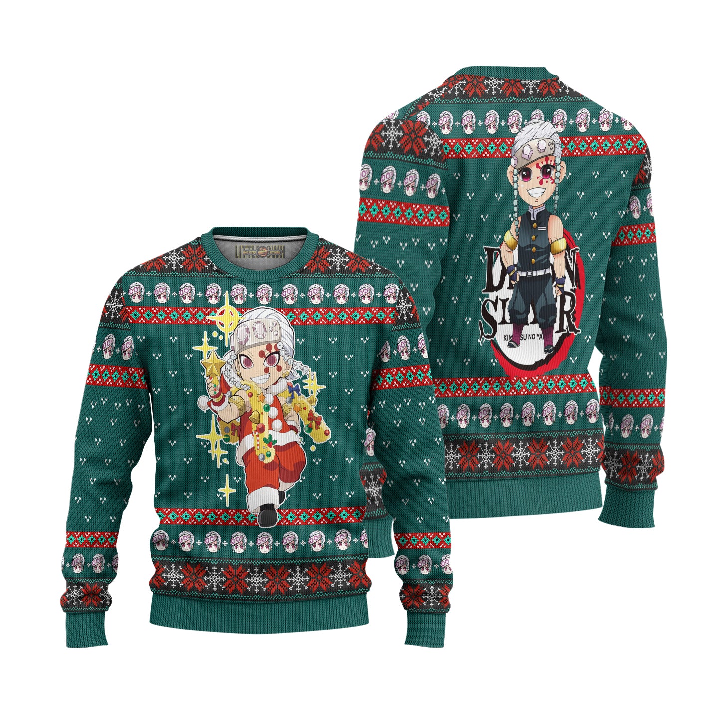 Tengen Uzui Demon Slayer Anime Ugly Christmas Sweater Xmas Gift