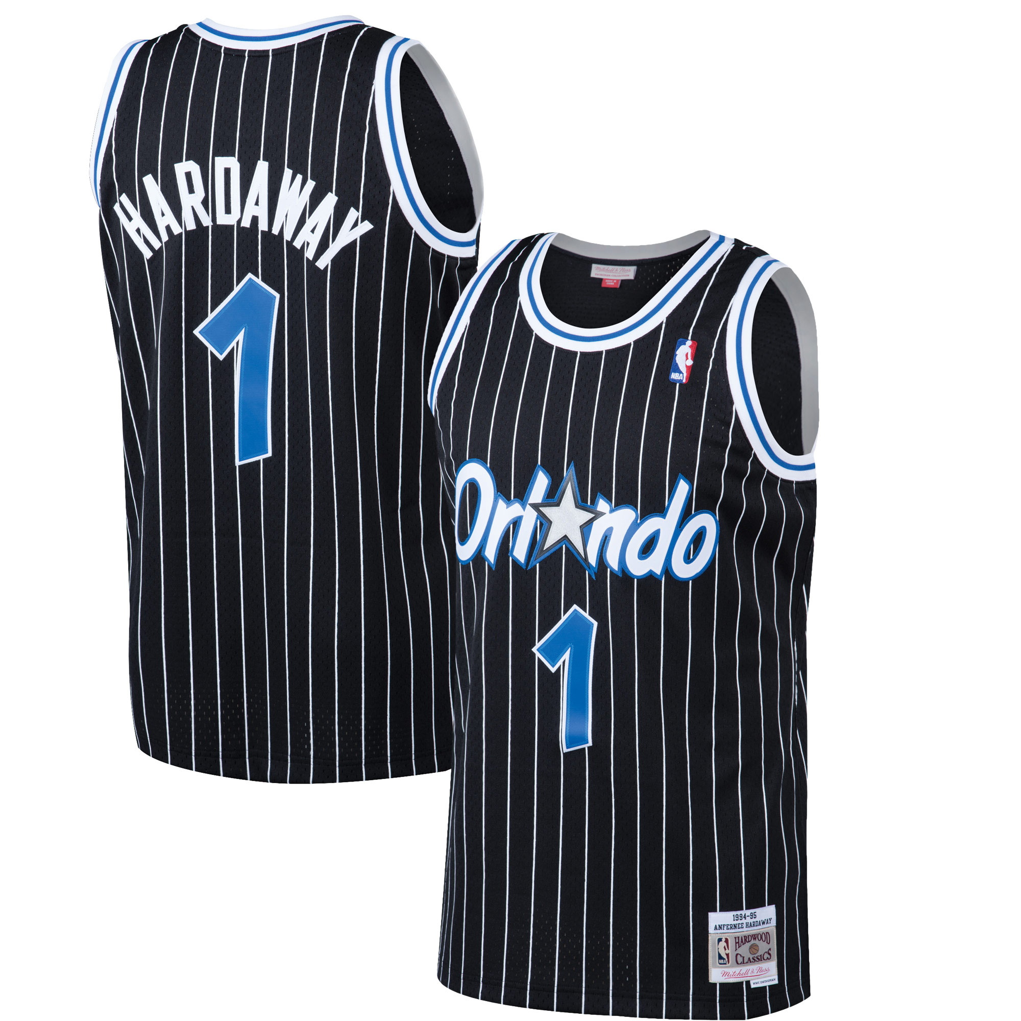 Penny Hardaway Orlando Magic Mitchell & Ness Hardwood Classics Swingman Jersey – Black