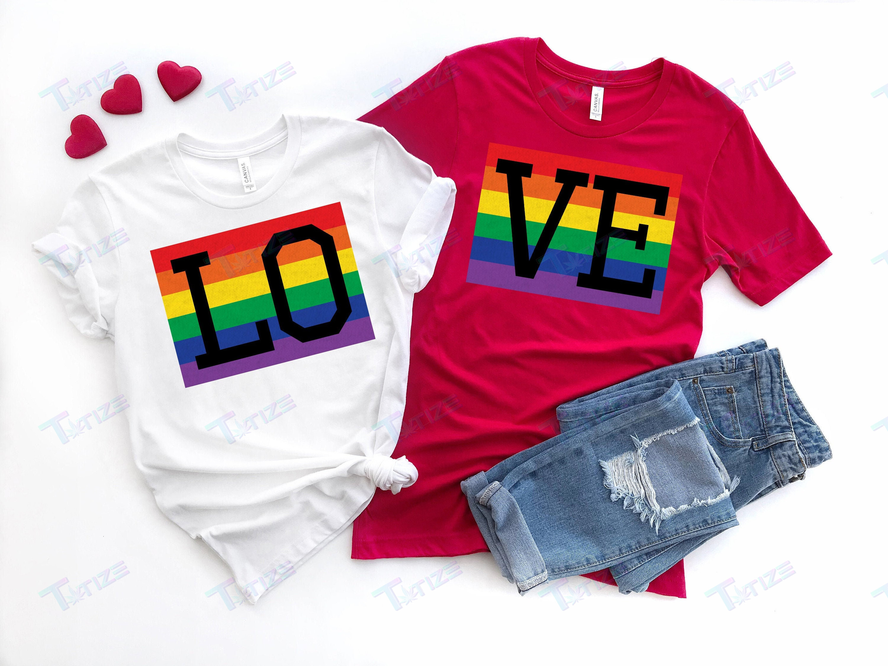 Lgbt Couple Matching Shirt Love Graphic Unisex T Shirt, Sweatshirt, Hoodie Size S – 5Xl