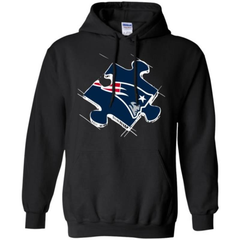 New England Patriots Autism Puzzle Hoodie