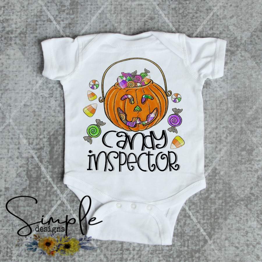 Candy Inspector Kids Shirt, Onesie, Toddler, Youth Tees, Bodysuit