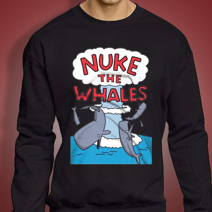 Nuke The Whales Shark Men’S Sweatshirt