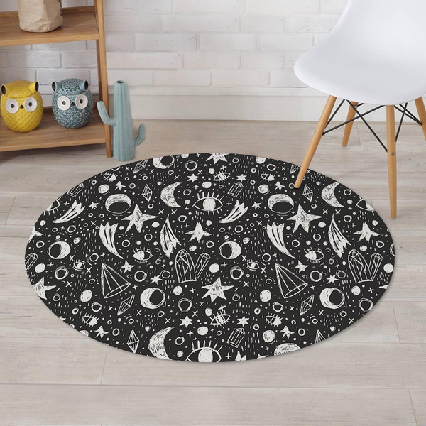 Gothic Witchcraft Round Rug