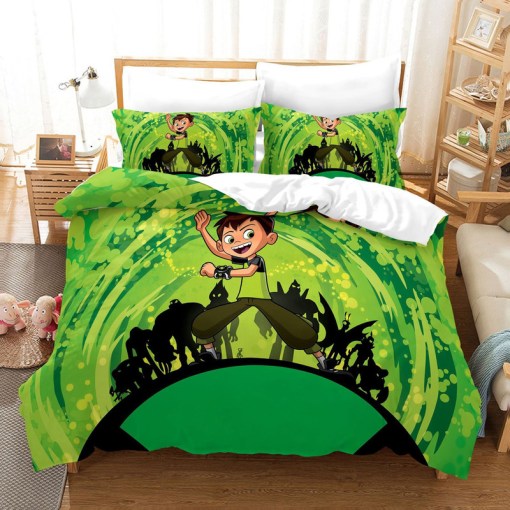 Ben 10 Ben Tennyson 5 Duvet Cover Pillowcase Home Decor 3D Bedding Set 1