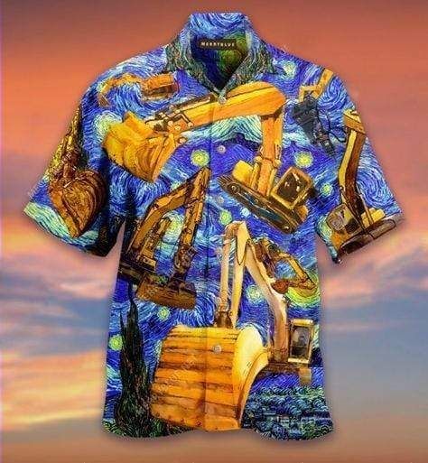 High Quality Hawaii Aloha Shirts See You Later Excavator Ha13051