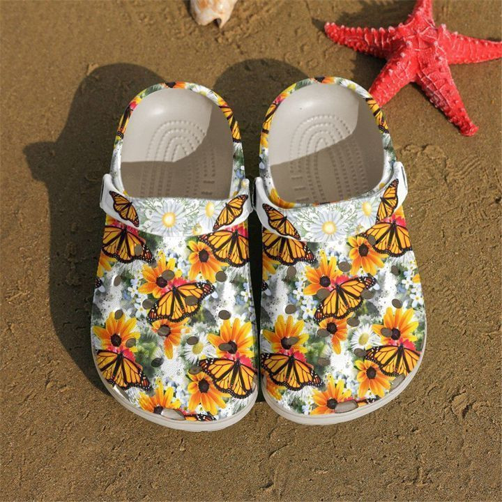 Butterfly Daisy N Monarch clog Shoes 2