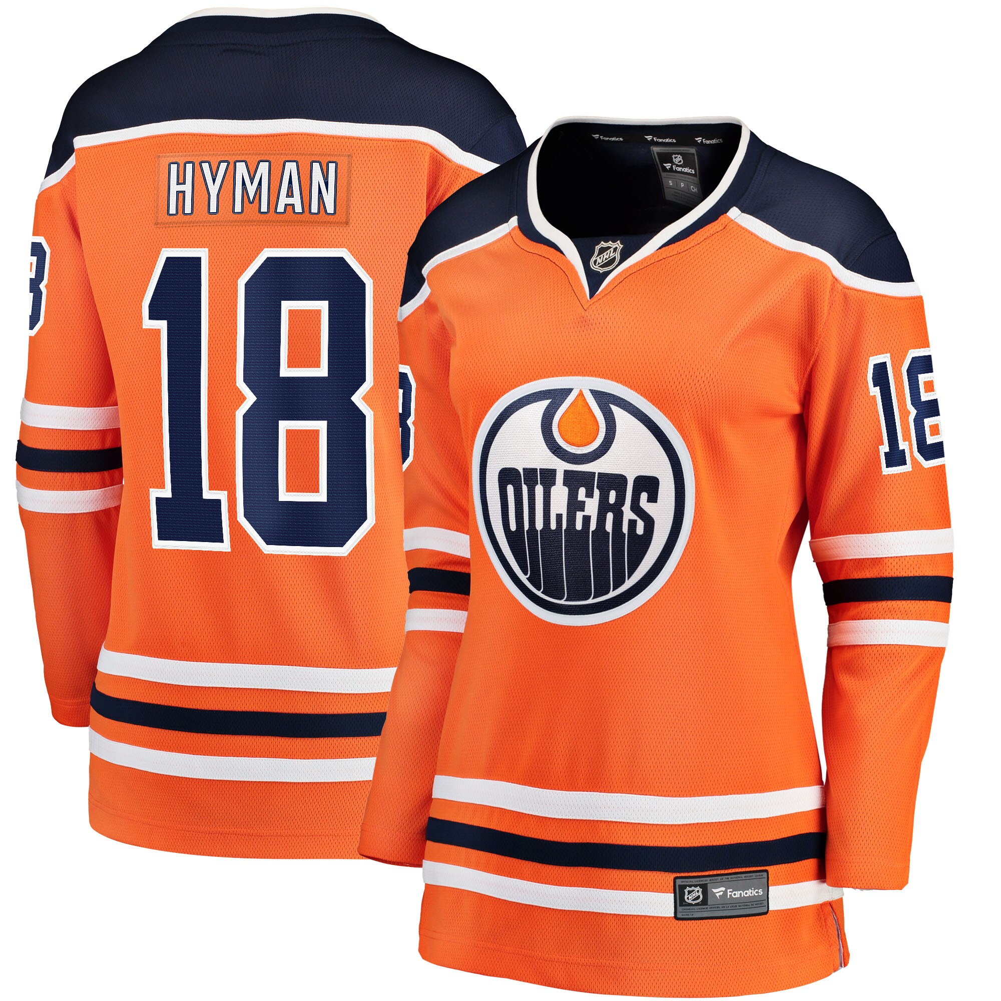 Zach Hyman Edmonton Oilers Branded Women's Breakaway Player Jersey – Orange