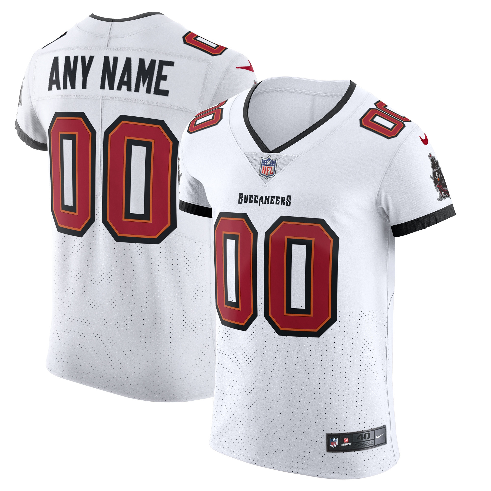 Tampa Bay Buccaneers Vapor Elite Custom Jersey – White Custom Jerseys NFL