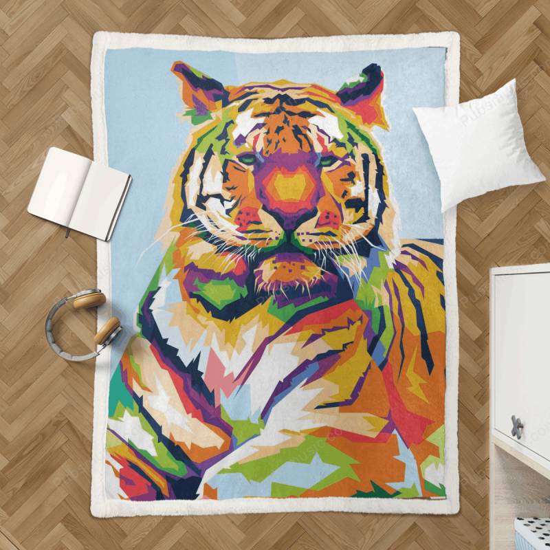 Tiger – Animal Sherpa Fleece Blanket