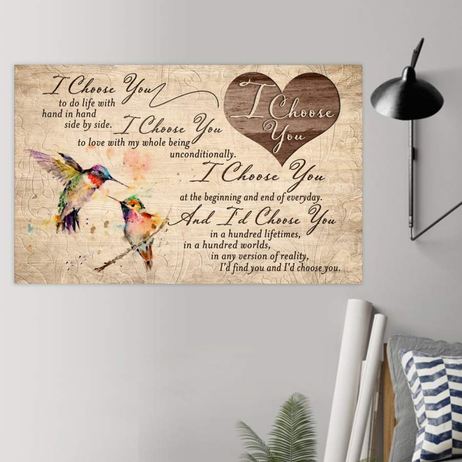 Hummingbird – I Choose You – Poster – MD – Home Decor Styles
