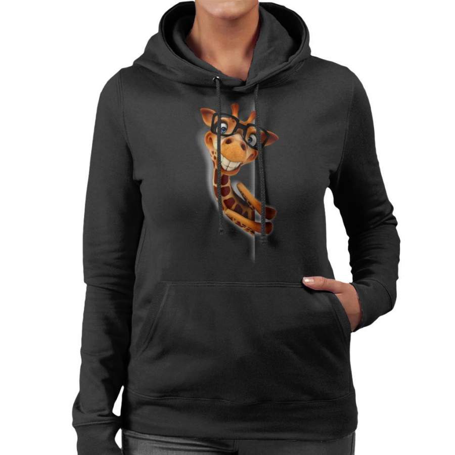 Nerd Giraffe Women’s Hooded Sweatshirt